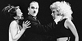 "Tartuffe" - K. Schweim mit Birgit Krause (Dorine, li) und Ralf Hocke (Orgon) 